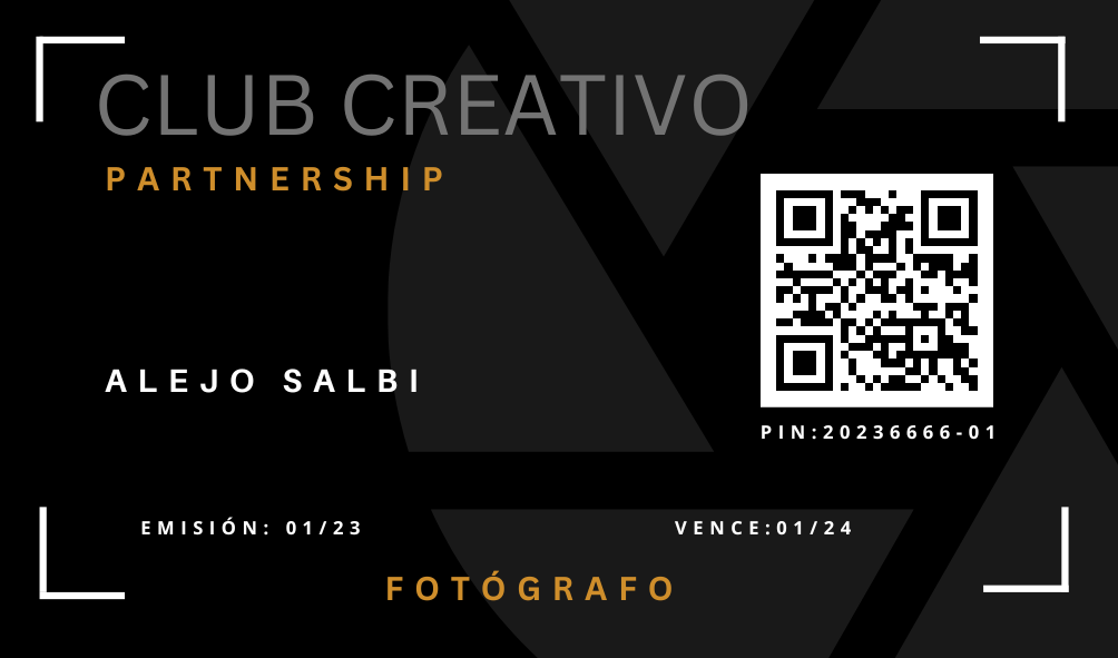 Credencial - Club Creativo Multiespacio Studio 1